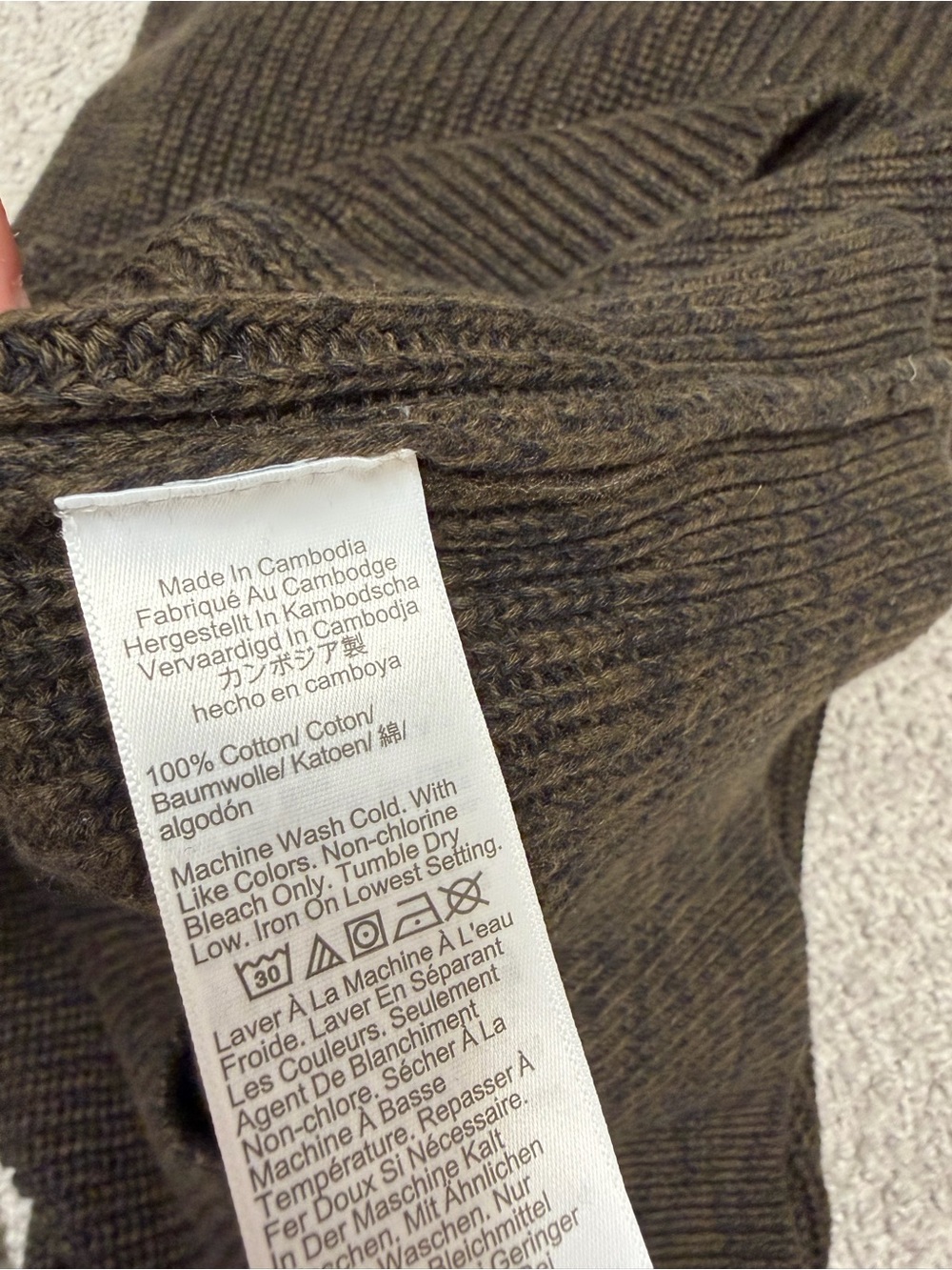 Bundles of 2 Men's Crewneck Sweater - Black and Olive - Picture 5 of 11